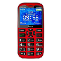 Tlačítkový telefon Winner WG20C, 128 MB, červený