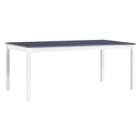 Jídelní stůl bílo-šedý 180x90x73 cm borové dřevo