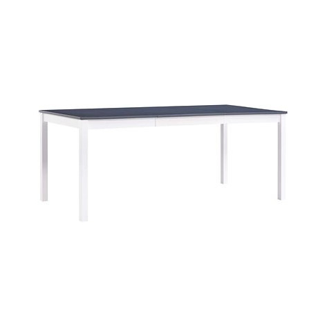Jídelní stůl bílo-šedý 180x90x73 cm borové dřevo SHUMEE