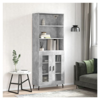 vidaXL Skříň highboard betonově šedá 69,5x34x180 cm kompozitní dřevo