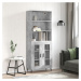 vidaXL Skříň highboard betonově šedá 69,5x34x180 cm kompozitní dřevo