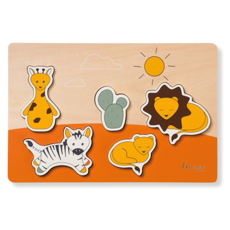 Hauck dřevěné Puzzle vkládací Puzzle N Fit Safari