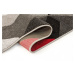 Flair Rugs koberce Kusový koberec Hand Carved Aurora Grey/Red - 160x230 cm