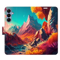 iSaprio Flip pouzdro Colorful Mountains pro Samsung Galaxy A25 5G