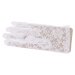 Guirca Bílé krajkové rukavice 22 cm