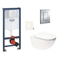 Závěsný wc set do lehkých stěn / předstěnová montáž Swiss Aqua Technologies Infinitio SIKOGRSIN1