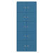BISLEY LateralFile™ Lodge, s 10 uzamykatelnými boxy, výška vždy 375 mm, azurová