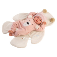 LLORENS - 63644 NEW BORN - realistická panenka miminko se zvuky a měkkým látkovým tělem - 36