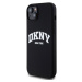Zadní kryt DKNY Liquid Silicone Arch Logo MagSafe pro Apple iPhone 15 Plus, černá