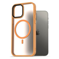 AlzaGuard Matte Case Compatible with MagSafe pro iPhone 12 / 12 Pro žlutý