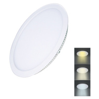 SOLIGHT WD140 LED mini panel CCT, podhledový, 12W, 900lm, 3000K, 4000K, 6000K, kulatý