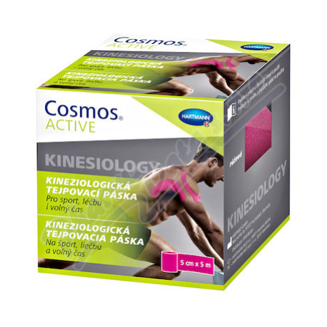 Cosmos Active - Kinezio tejp. páska růžová 5cm x5m Hartmann