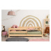 Dětská postel z borovicového dřeva v přírodní barvě 80x140 cm Mila CPD – Adeko