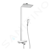 HANSGROHE Raindance Select Sprchový set Showerpipe 360 s vanovým termostatem, 3 proudy, bílá/chr