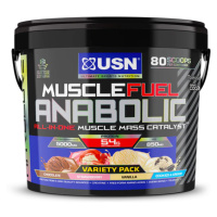 USN Muscle Fuel 4000 g variety pack (čokoláda , jahoda , vanilka a cookies cream)