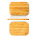 Klarstein Bambusové snídaňové desky, 3dílná sada, 22 x 1,15 x 15 cm, snadná údržba