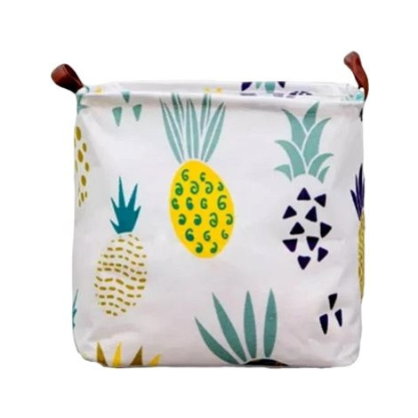 Dream Creations Čtvercový koš na hračky motiv ananas 33 × 33 cm