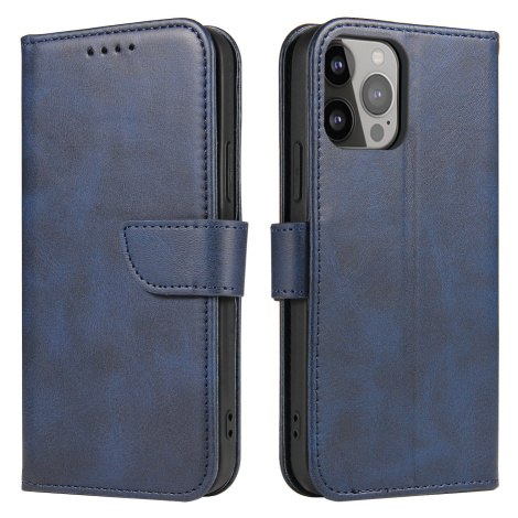 Magnet Case elegantní knížkové pouzdro na iPhone 13 Pro 6.1" blue