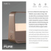 PAUL NEUHAUS LED stolní lampa Pure Go bronz na baterie dotykový vypínač USB 2700K PN 4055-97