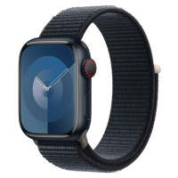 Apple Watch Series 9 Cellular 41mm Temně inkoustový hliník s temně inkoustovým provlékacím řemín