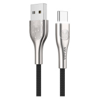 Vipfan Kabel USB-C Vipfan Fingerprint Touch Z04, 3A, 1,2 m (černý)