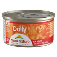 Almo Nature Daily Menu 6 x 85 g - Kousky s hovězím