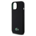 Lacoste Liquid Silicone Microfiber Croc Logo Magsafe kryt iPhone 15 černý