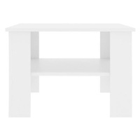 Konferenční stolek bílý 60x60x42 cm dřevotříska