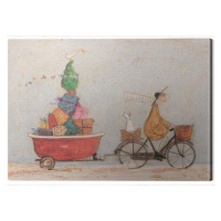 Obraz na plátně Sam Toft - A Tubful of Good Cheer, 2 cm - 40×30 cm