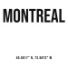 Ilustrace Montreal simple coordinates, Finlay & Noa, 30 × 40 cm