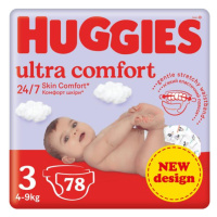 HUGGIES® Plenky jednorázové Ultra Comfort Mega 3 (4-9 kg) 78 ks