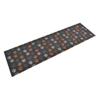 SHUMEE Kuchyňský koberec, omyvatelný, 45 × 150 cm, samet, tlapky