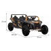 HračkyZaDobréKačky Elektrická bugina ATV RACING UTV2000, 4x150W zlatá