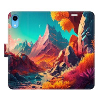 iSaprio flip pouzdro Colorful Mountains pro iPhone XR