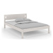 Bílá jednolůžková postel z borovicového dřeva 120x200 cm Laxbaken – Skandica