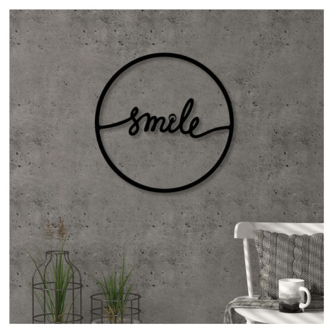 Nástěnná kovová dekorace Smile, ⌀ 40 cm Homitis