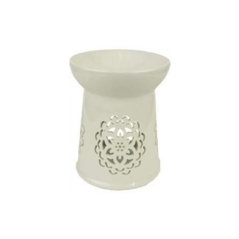 Aromalampa porcelánová s mandalou bílá 13,2cm Morex