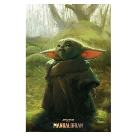 Plakát, Obraz - Star Wars: The Mandalorian - The Child Art, (61 x 91.5 cm)
