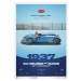 Umělecký tisk Bugatti Type 57G Tank - 24h Le Mans - 100th Anniversary - 1937, Automobilist, 50 ×