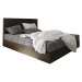 Expedo Čalouněná postel boxspring ELONA 2, 90x200, flowers 83/sioux hnědá, pravá