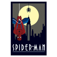Plakát, Obraz - Marvel Deco - Spider-Man Hanging, (61 x 91.5 cm)