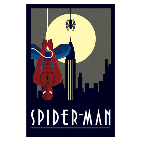 Plakát, Obraz - Marvel Deco - Spider-Man Hanging, (61 x 91.5 cm) Pyramid