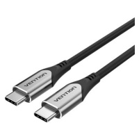 Vention Nylon Braided Type-C (USB-C) Cable (4K / PD / 60W / 5Gbps / 3A) 1.5m Gray