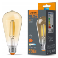 LED žárovka filament AMBER - E27 - 6W - ST64 - stmívatelná - teplá bílá