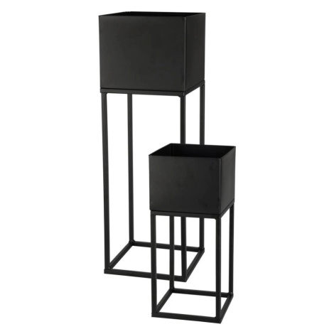 ProGarden Sada 2 ks květinových stojanů LYRIA černá