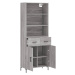 vidaXL Skříň highboard šedá sonoma 69,5 x 34 x 180 cm kompozitní dřevo