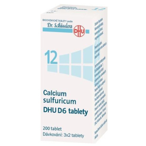 CALCIUM SULFURICUM DHU D6(D12) neobalené tablety 200 Dr. Schüsslera