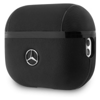 Kožené pouzdro Mercedes pro AirPods Pro 2, černá