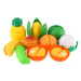 Krájecí ovoce a zelenina plast 28ks na blistru 32x34x8cm
