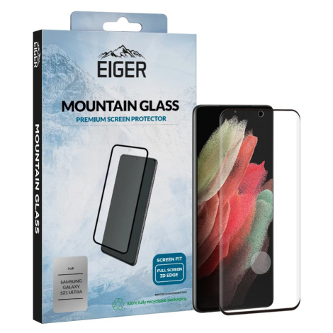 Ochranné sklo Eiger 3D GLASS Case Friendly Tempered Glass Screen Protector for Samsung Galaxy S2 Eiger Glass